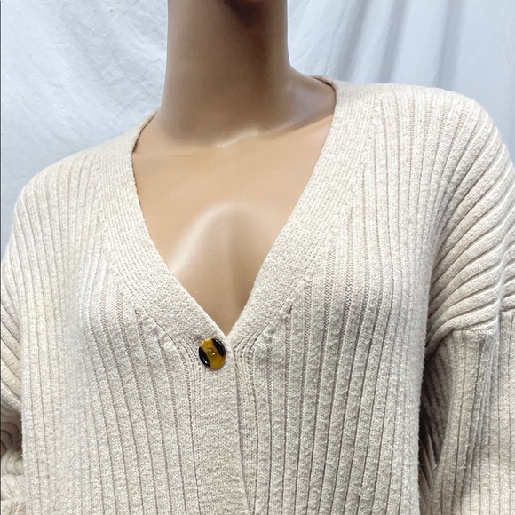 Time and Tru Women's Cream Ribbed Knit Skirt & Sweater Set - Picture 8 of 8